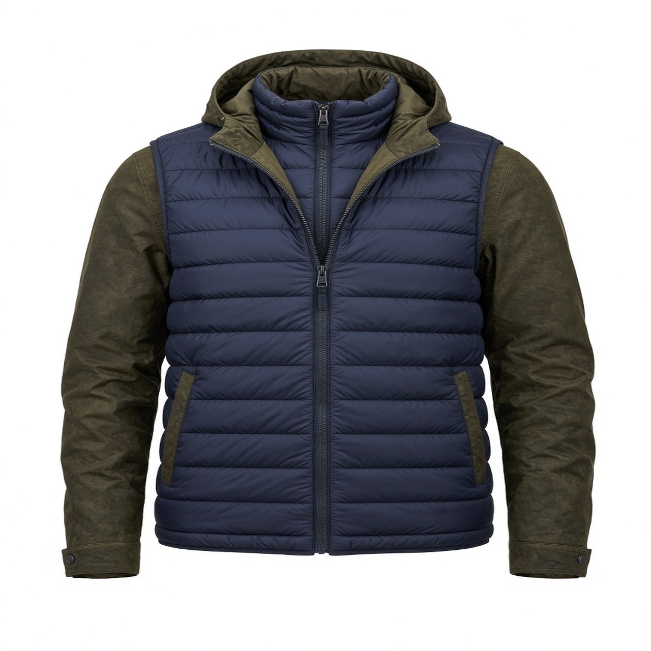 Johnnie-O Woodrow Quilted Puffer Jacket - Laguna Blue