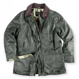 Barbour Women's Beadnell Waxed Cotton Jacket - Sage