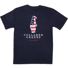 Collared Greens S/S Boss T-Shirt - Navy