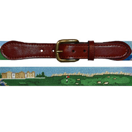 Smathers & Branson Old Course Needlepoint Belt
