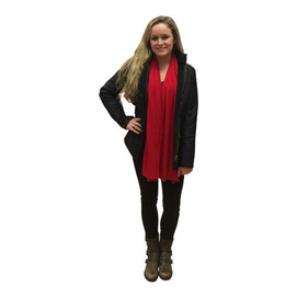 Alashan Trade Winds Cotton Cashmere Topper - Scarlet