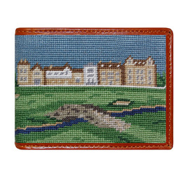 Smathers & Branson Old Course Needlepoint Wallet